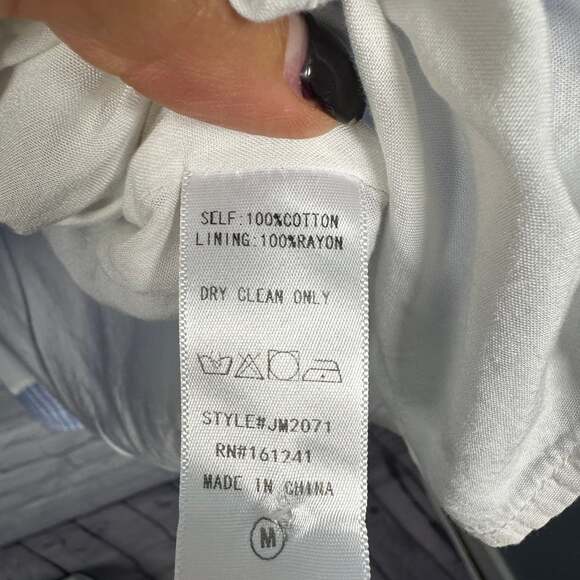 J. Marie Embroidered Blue Gingham Angelina Dress - Picture 6 of 6